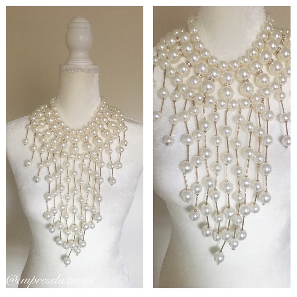 Big Pearl Statement Necklace✨✨